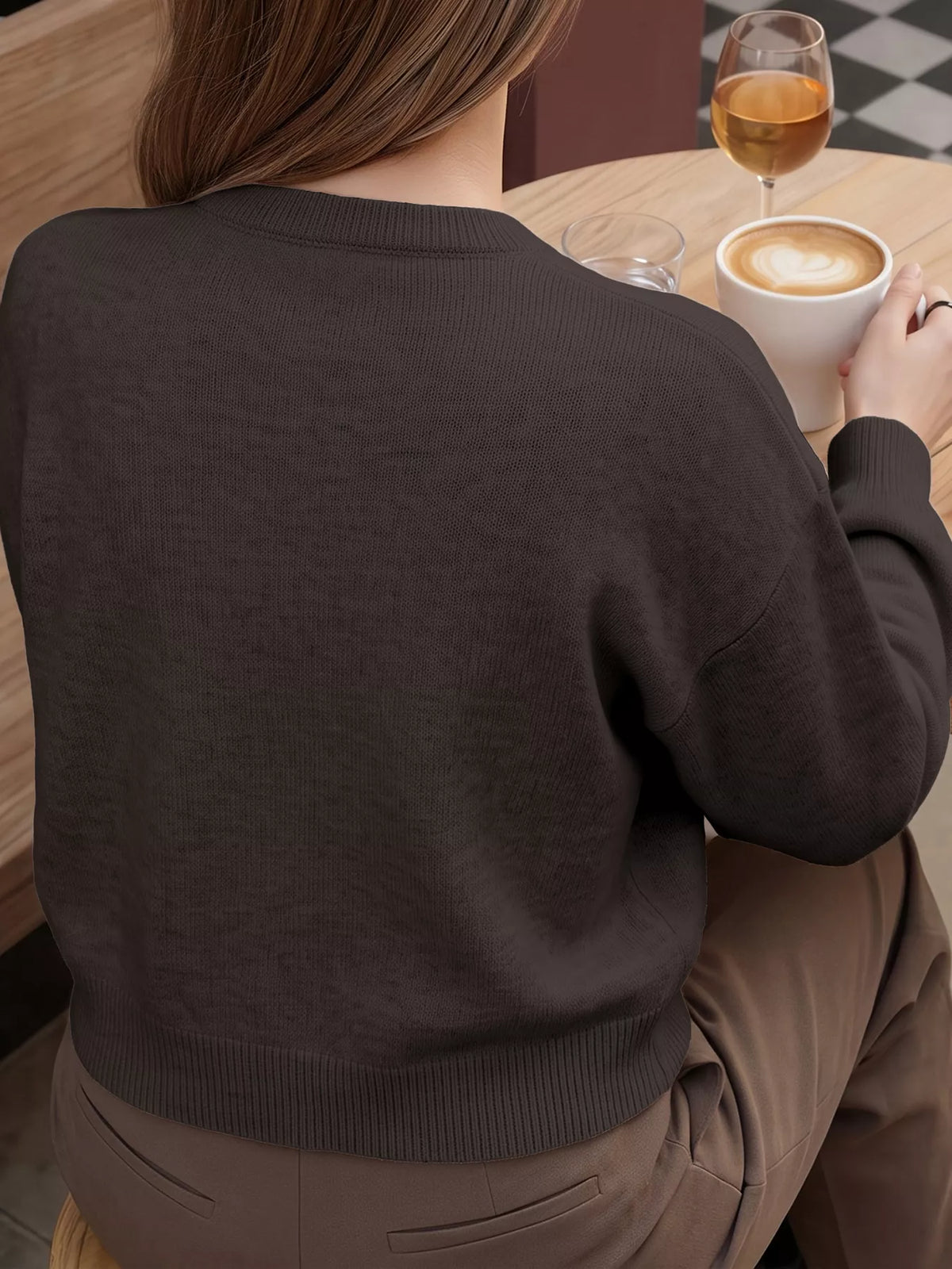 Frog-button knit cardigan