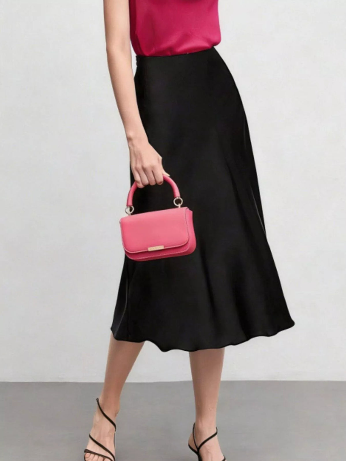Trendsi High Waist Midi Skirt -