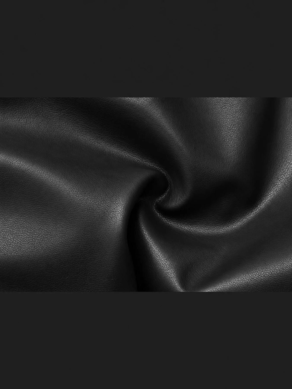 High-Waisted Ruched Faux Leather Skort — garment construction details