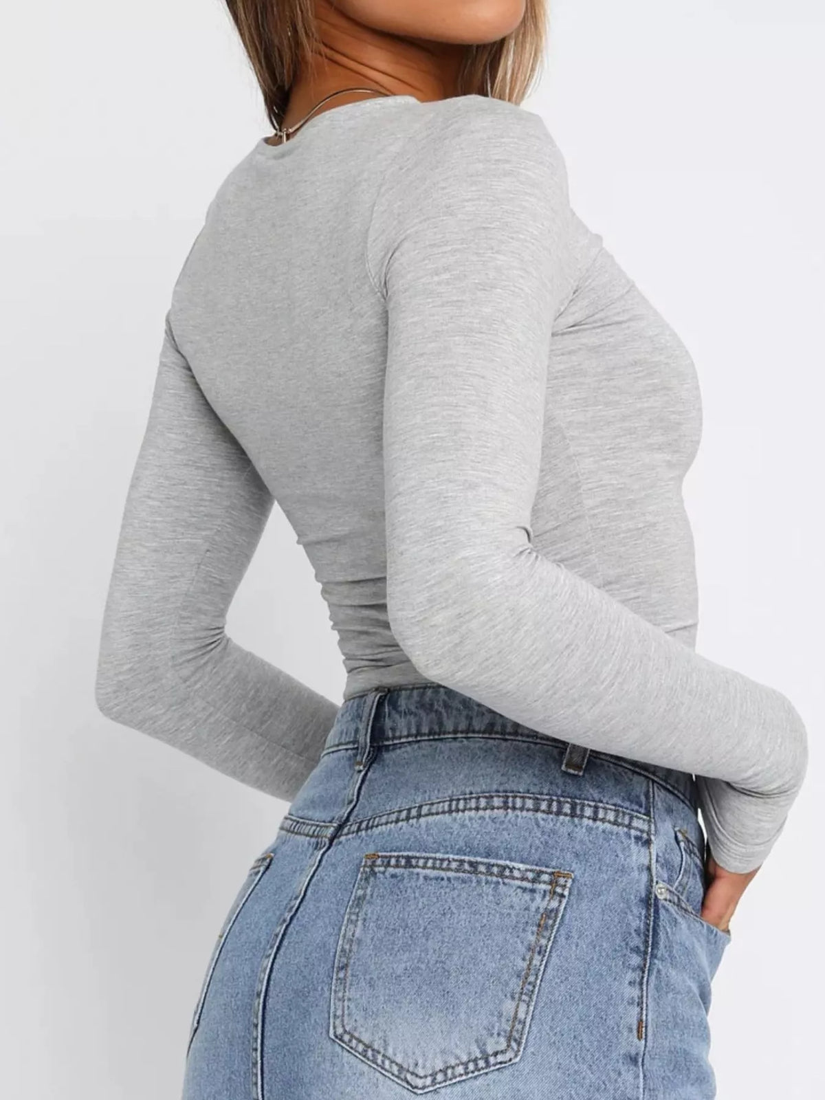 Trendsi Ruched Long Sleeve T-Shirt -