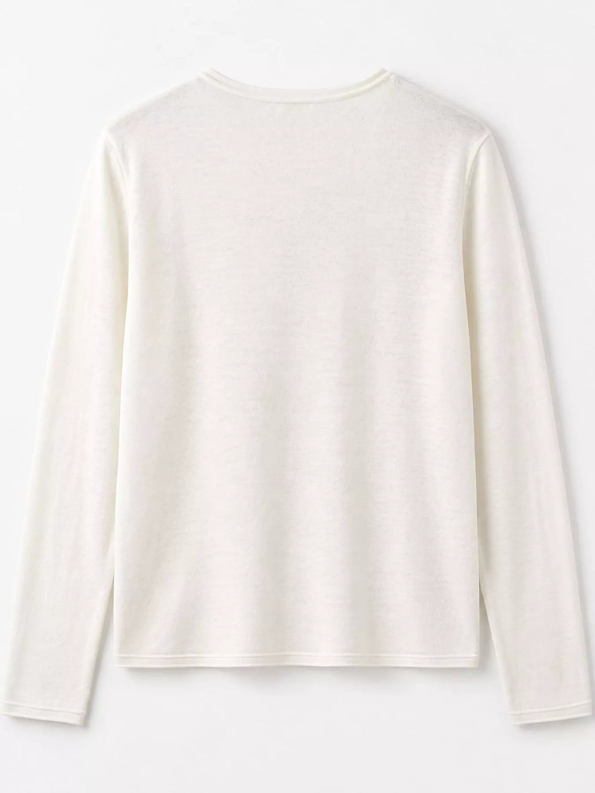 Round neck long sleeve cardigan, product view