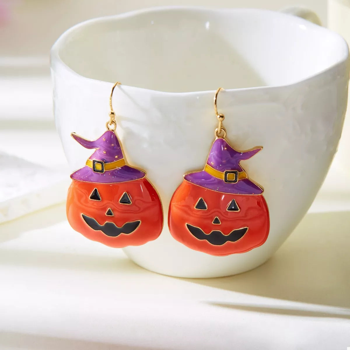 Trendsi Halloween Pumpkin Dangle Earrings -