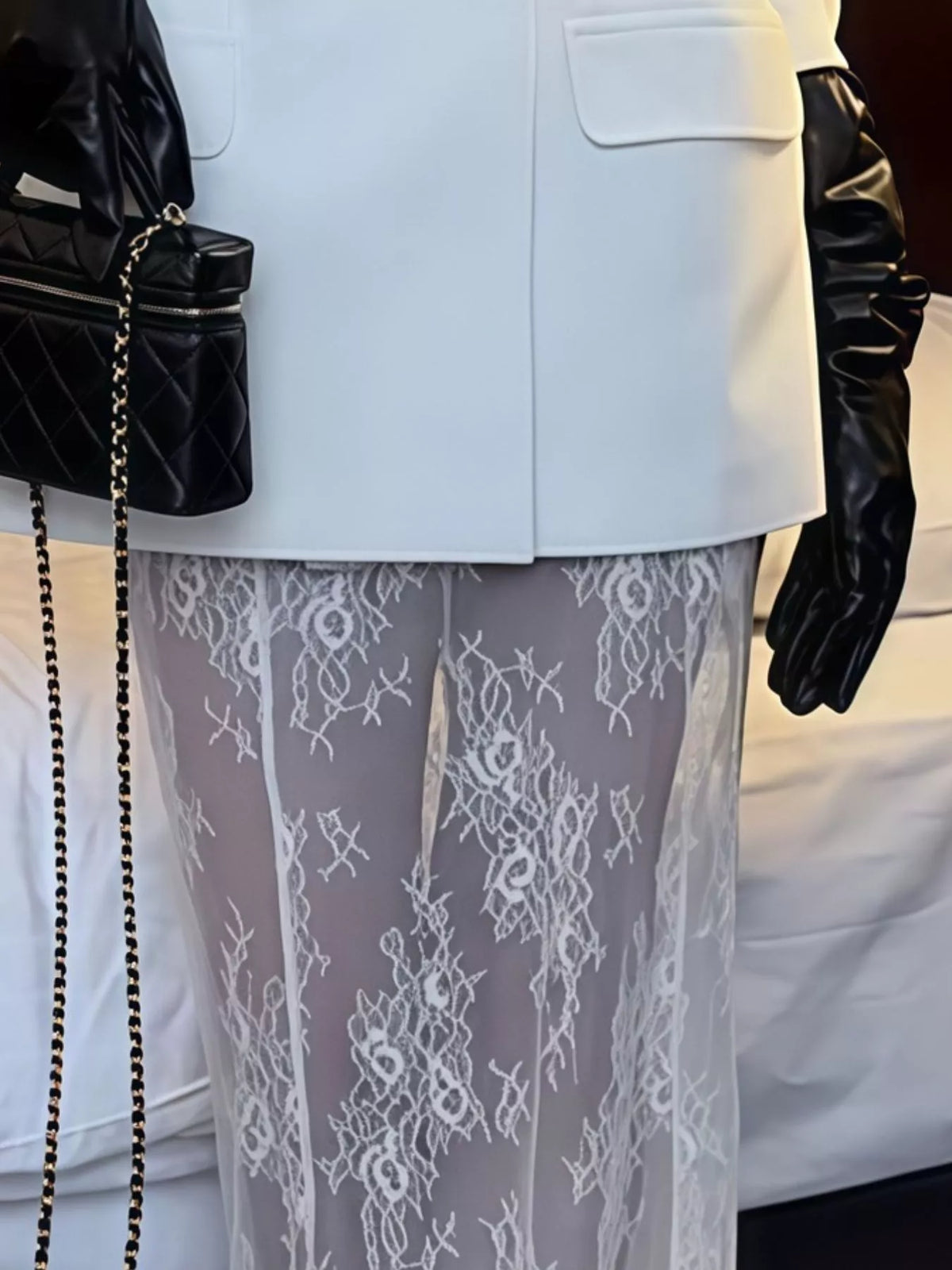 Collared long sleeve maxi outfit set, construction and design details