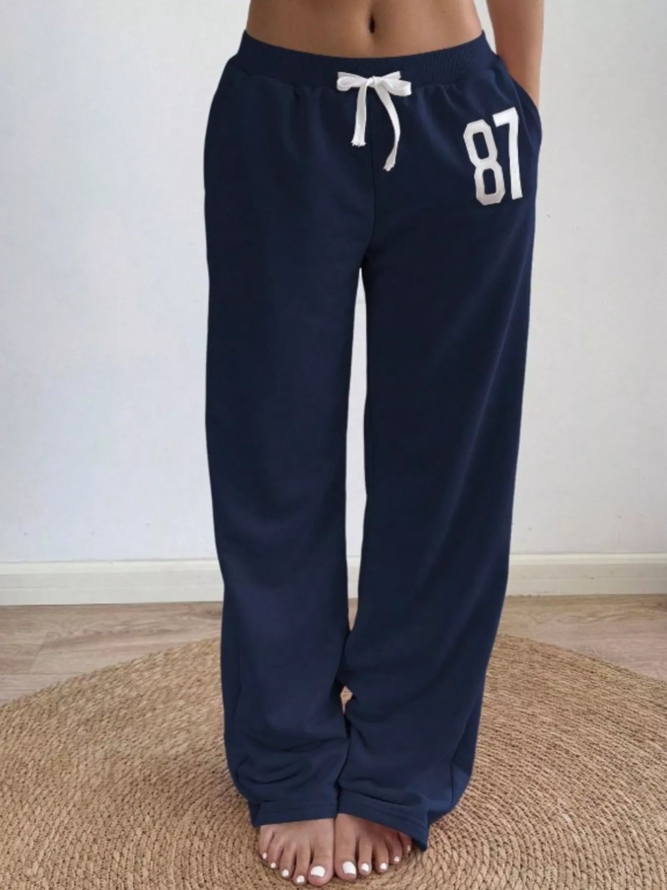 Trendsi Drawstring Wide Leg Pants -