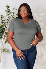 Trendsi Basic Bae Full Size Round Neck Short Sleeve T-Shirt -