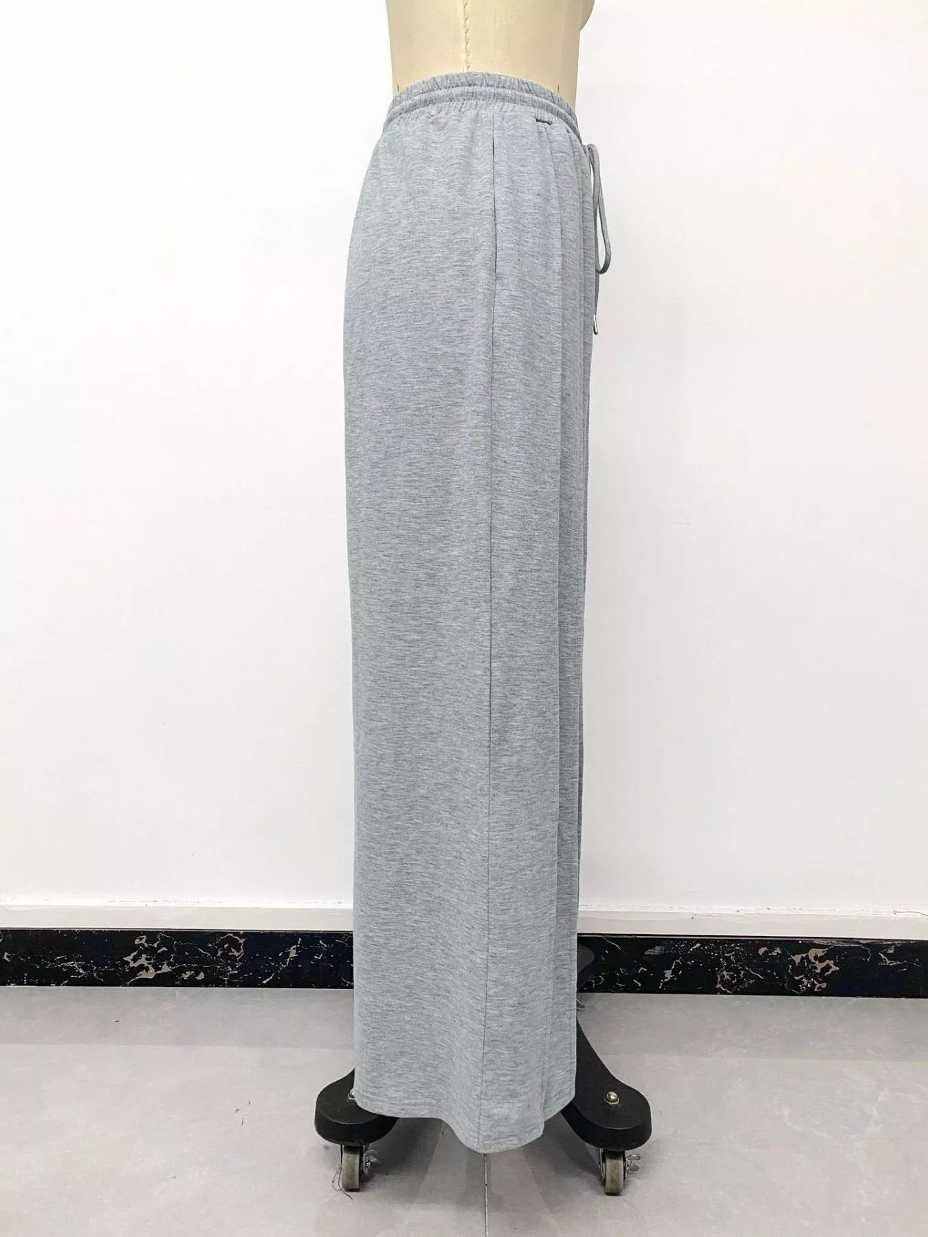 Trendsi Drawstring Wide-Leg Sweatpants -