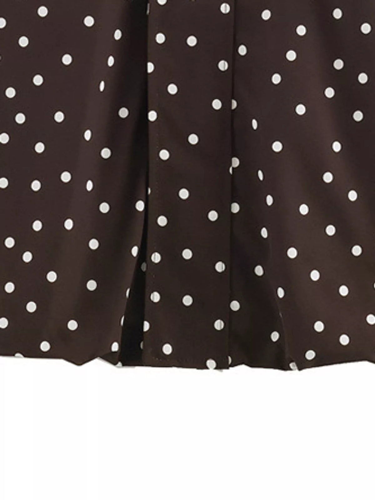 Brown polka dot zip-up jacket — design and construction details
