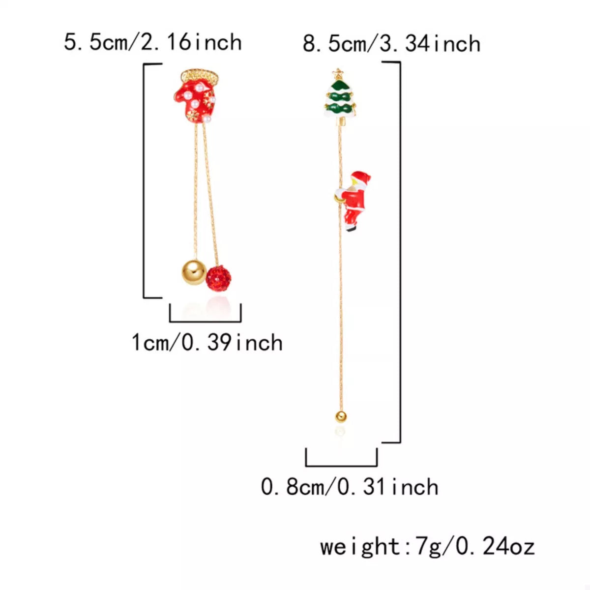 Trendsi Christmas Santa Drop Earrings -