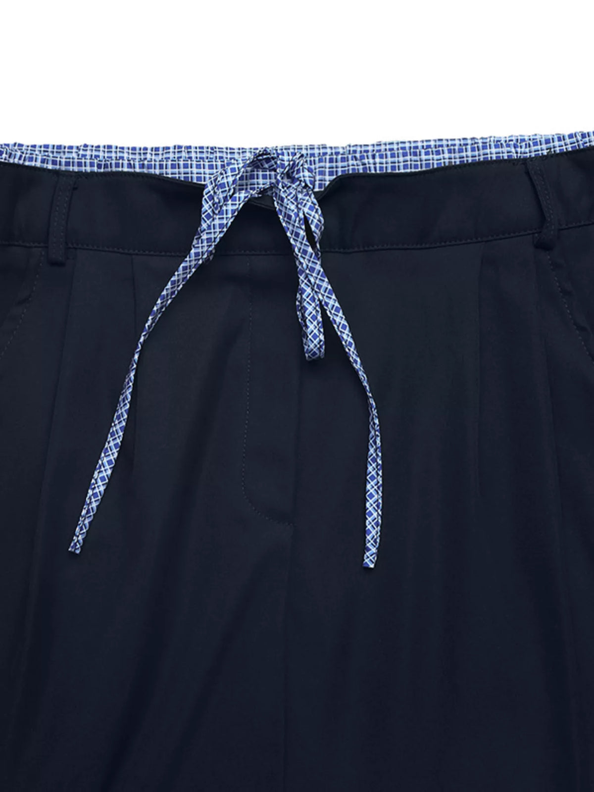 Trendsi Drawstring Waist Mini Skirt -