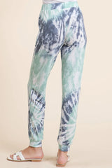 Trendsi BiBi Tie Dye French Terry Casual Sweat Pants -