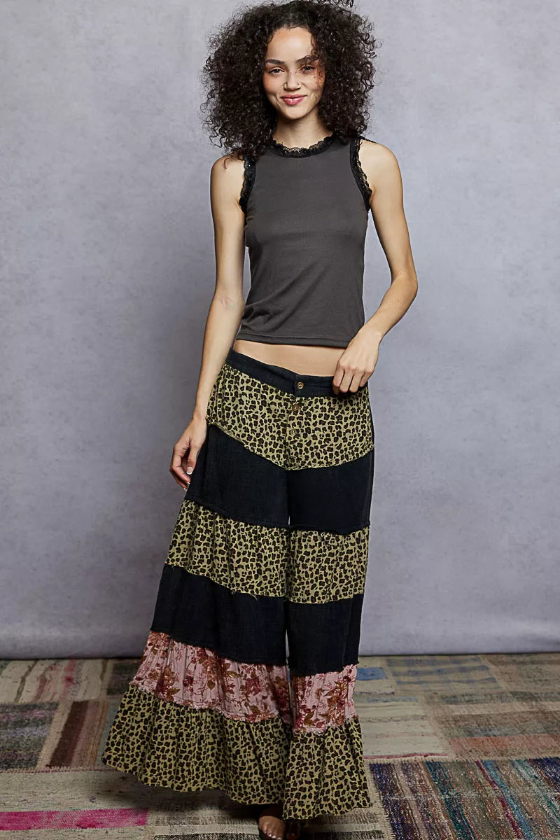 Women's Lyocell-Blend Lace-Trim Cropped Tank Top — product view 5