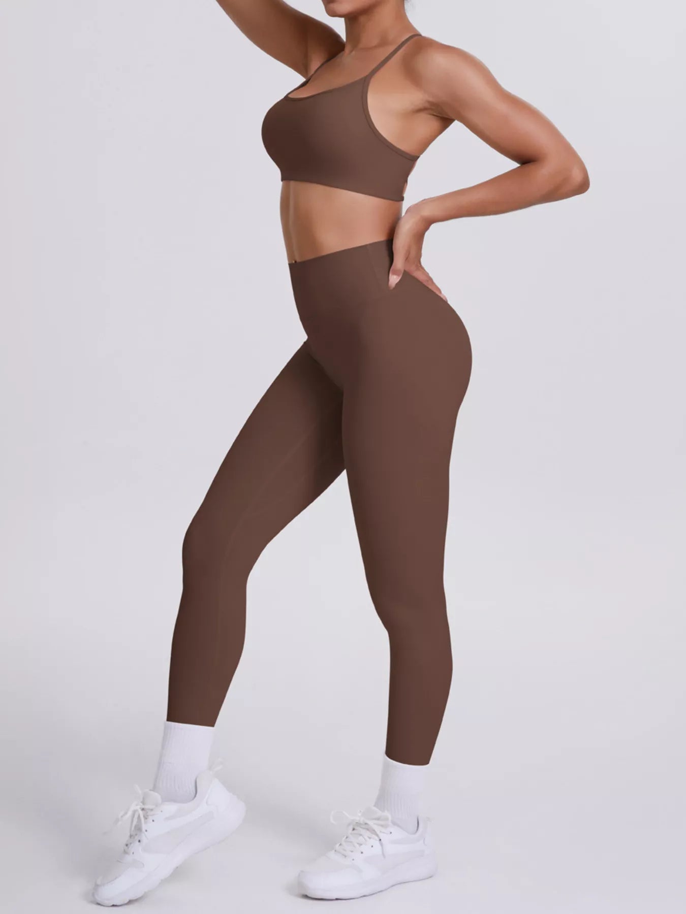 Trendsi Criss-Cross Back Cami and Leggings Active Set -