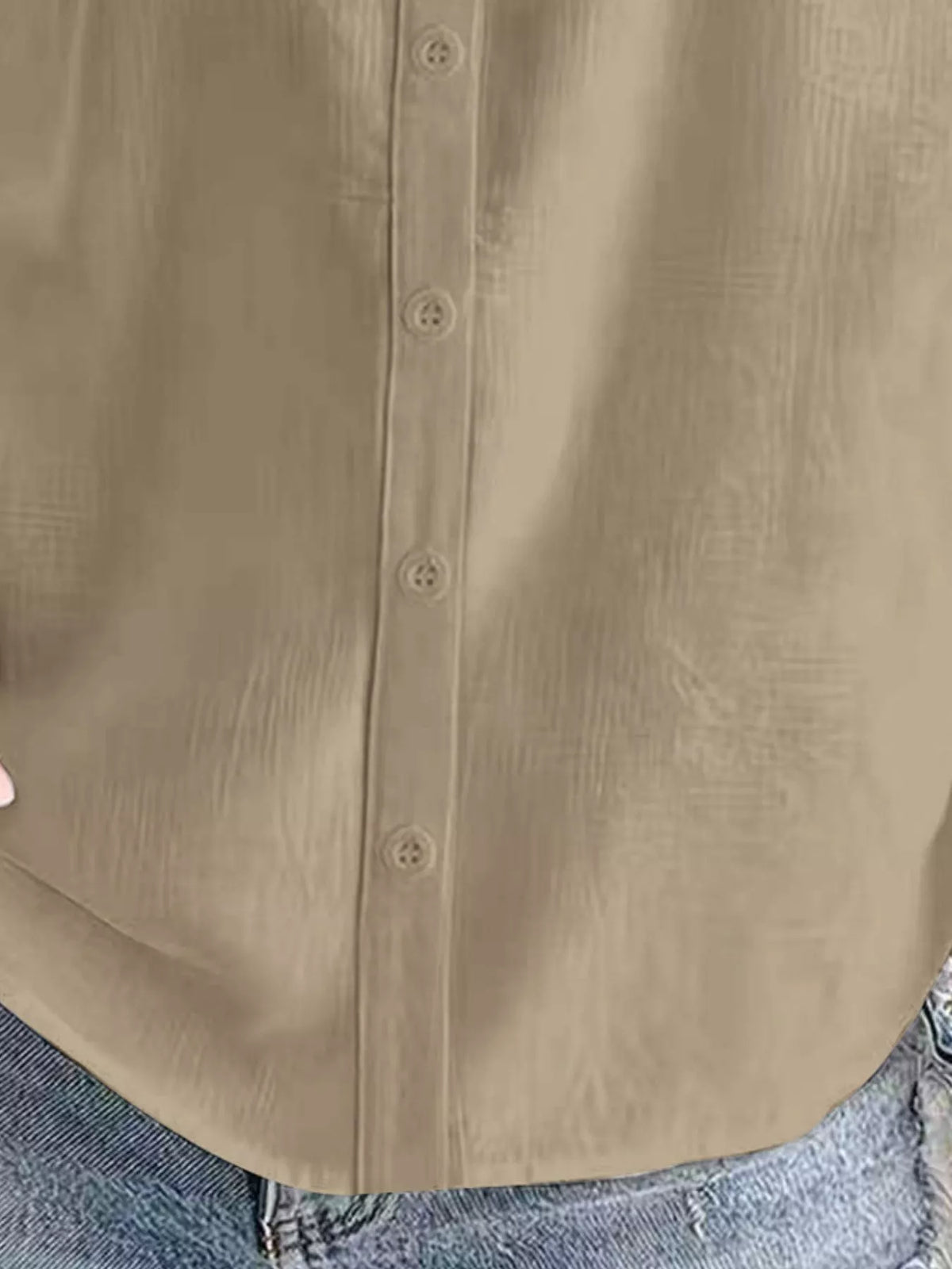Trendsi Button-Down Short Sleeve Shirt -