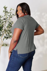 Trendsi Basic Bae Full Size Round Neck Short Sleeve T-Shirt -