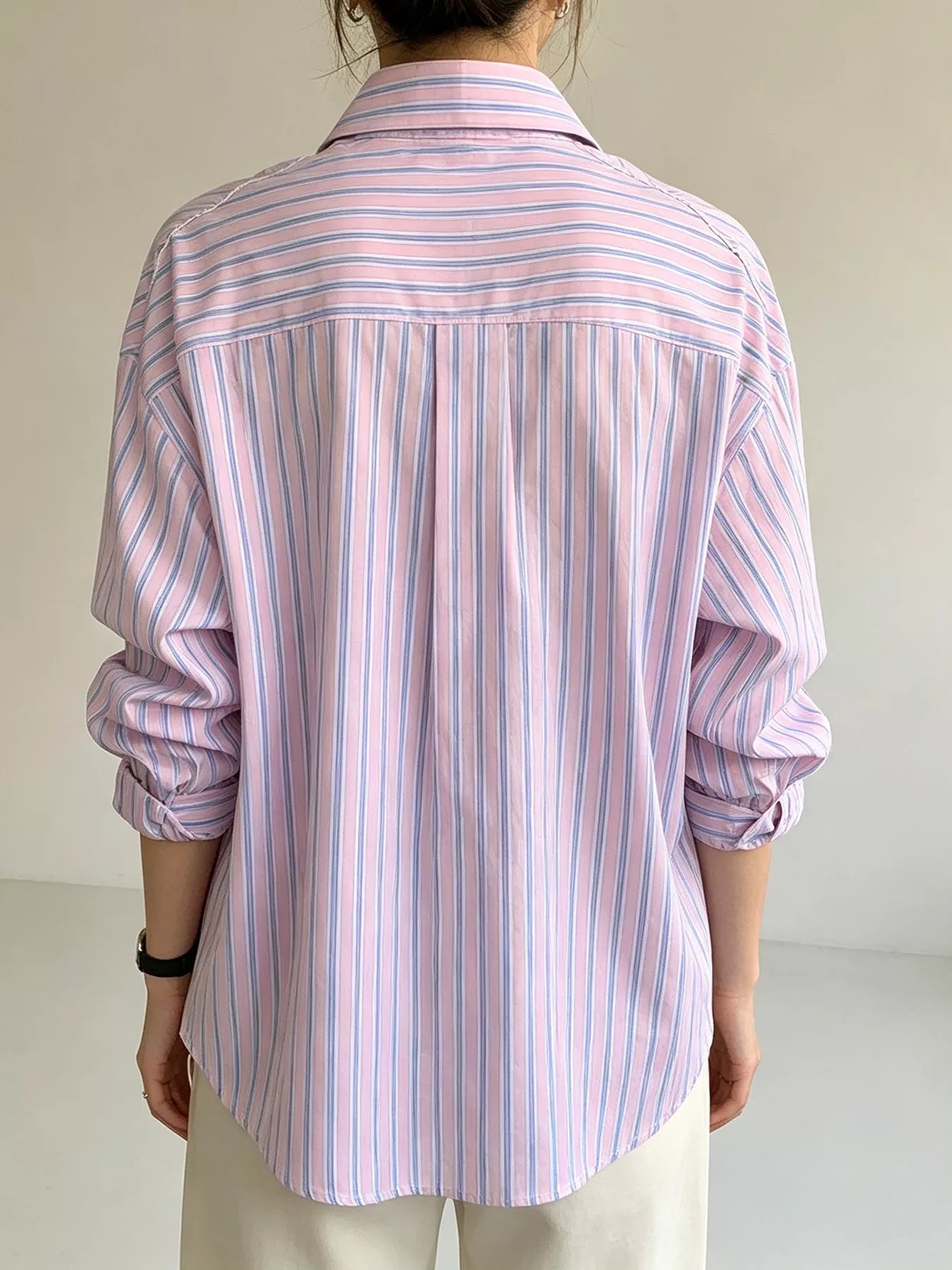 Trendsi Striped Button-Down Shirt -