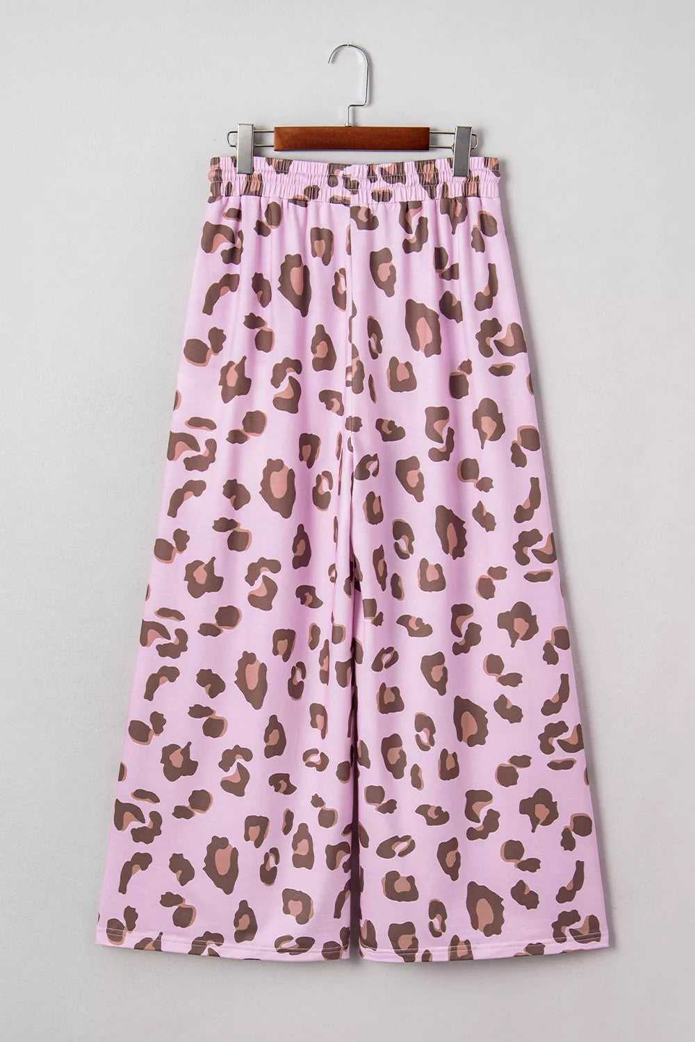 Trendsi Drawstring Leopard Print Patch Pocket Loose Pants -