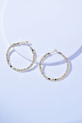 Trendsi Alloy Hoop Earrings -