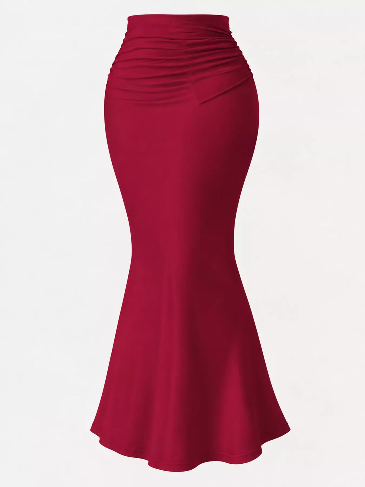 Ruched Maxi Skirt — garment front