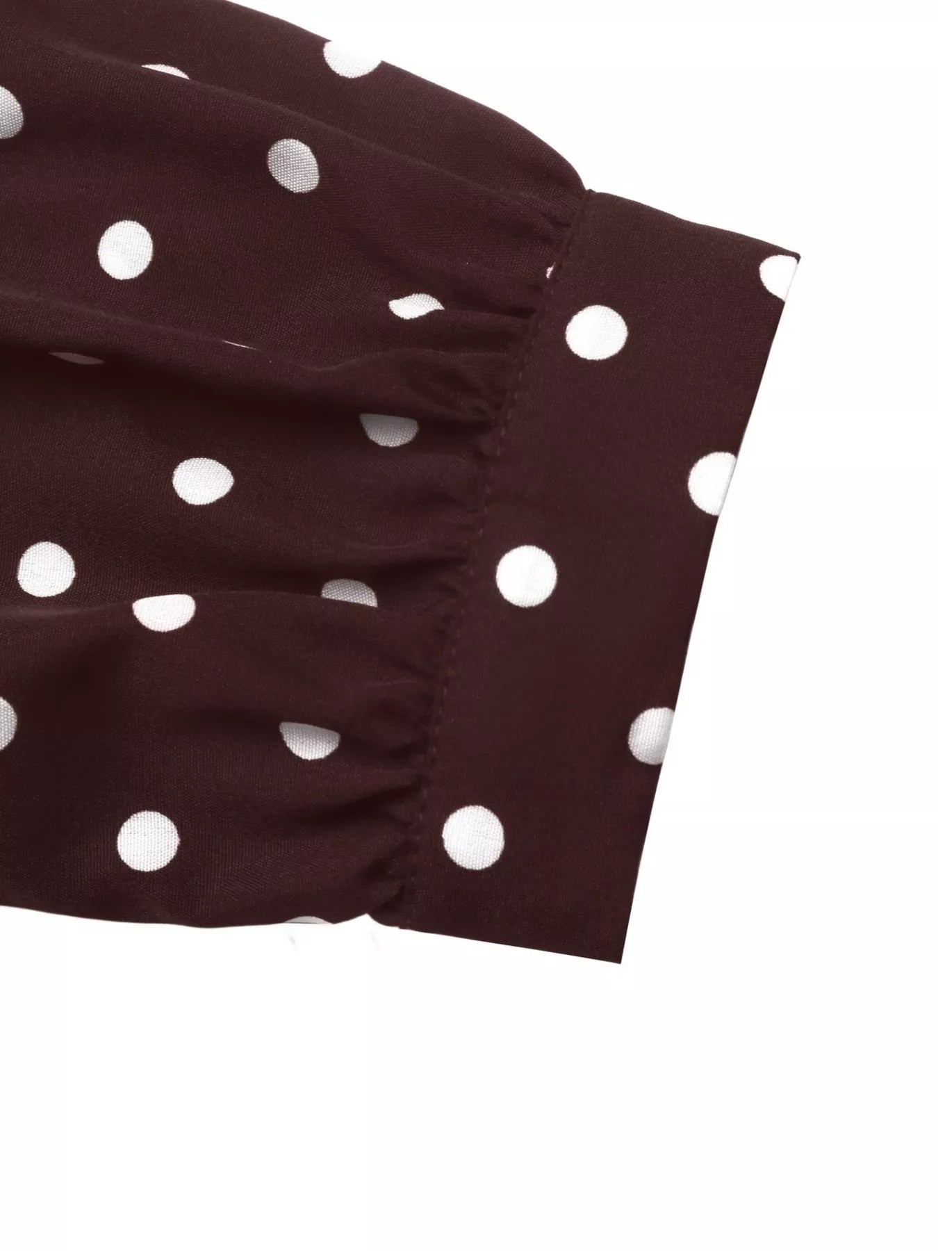 Trendsi Polka Dot Long Sleeve Shirt Dress -