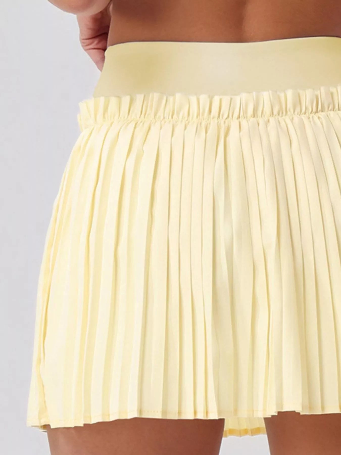 Trendsi Sleeveless Top and Pleated Skirt Active Set -