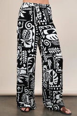 Trendsi VERY J Printed Casual Wide Leg Resort Pants -