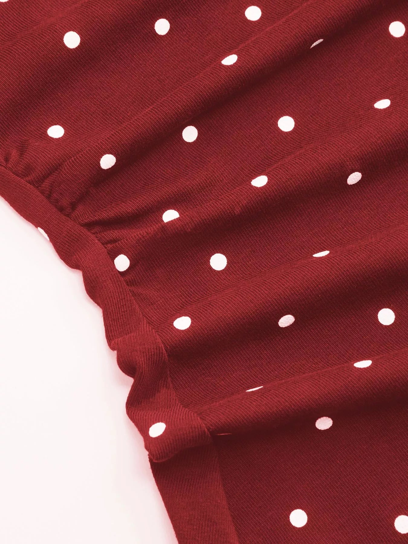 Trendsi Polka Dot Flare Sleeve Mini Dress -