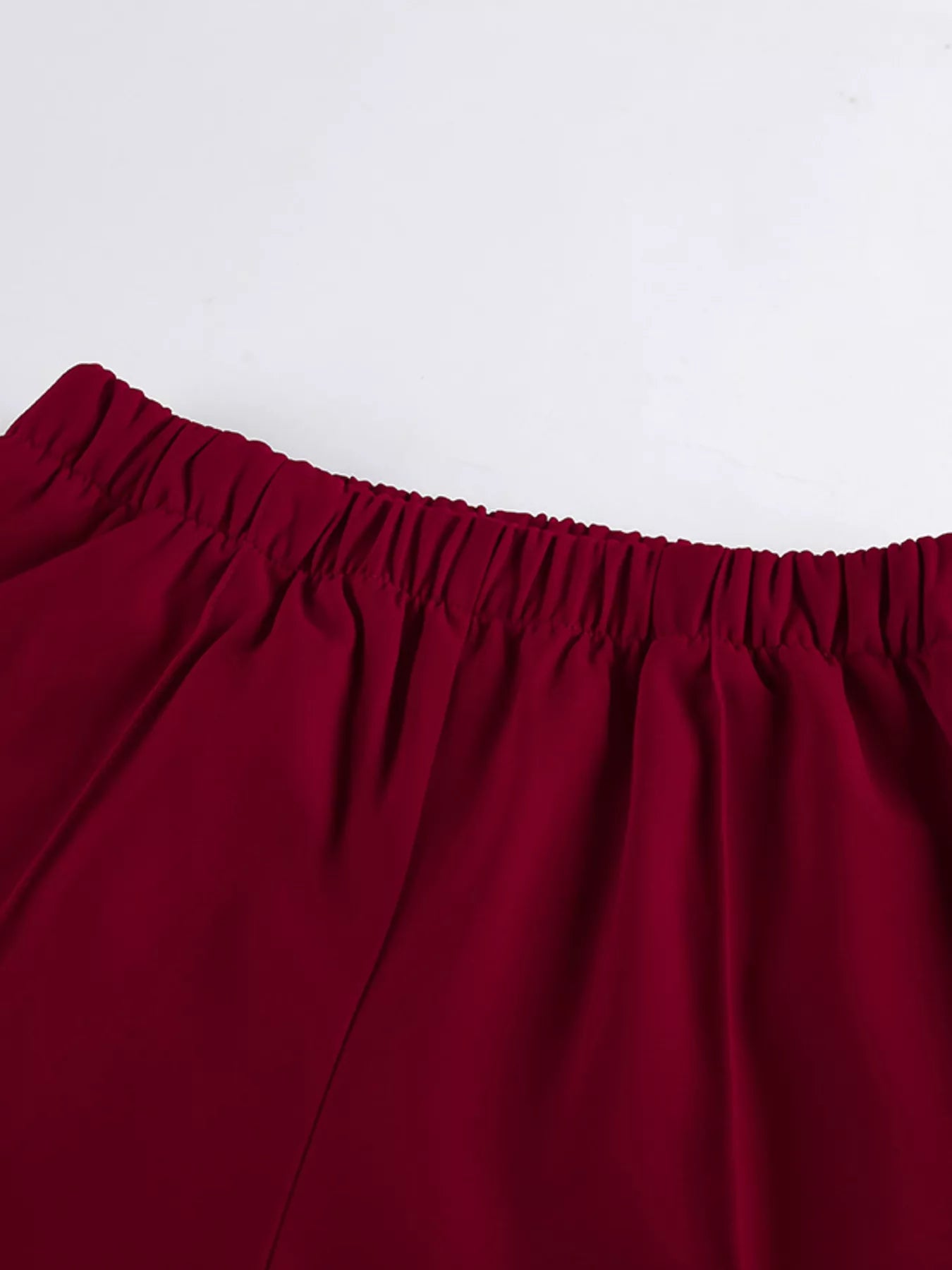 Trendsi Lapel Collar Blazer and Wide-Leg Pants Set -