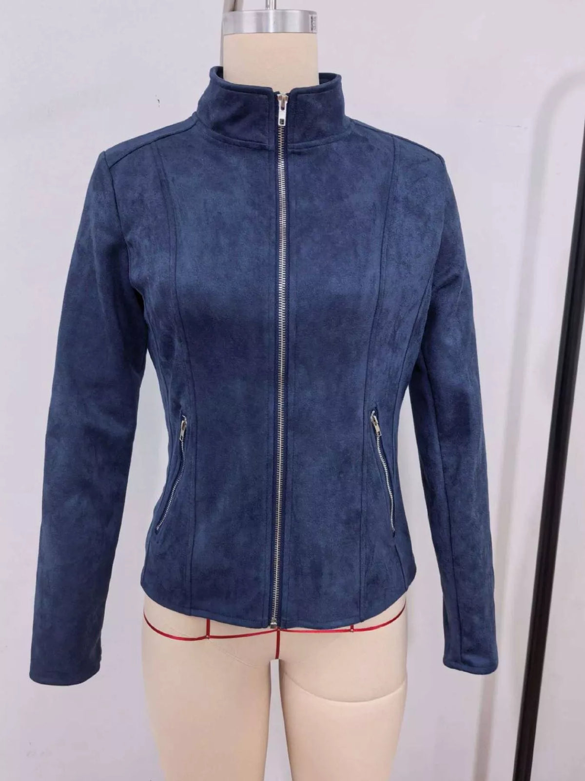 Slim-fit zip-up jacket