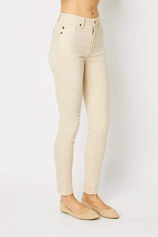 Women's High-Rise Tummy Control Denim Leggings — product view 3