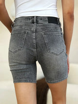 Trendsi Judy Blue Full Size High Waist Washed Denim Shorts -