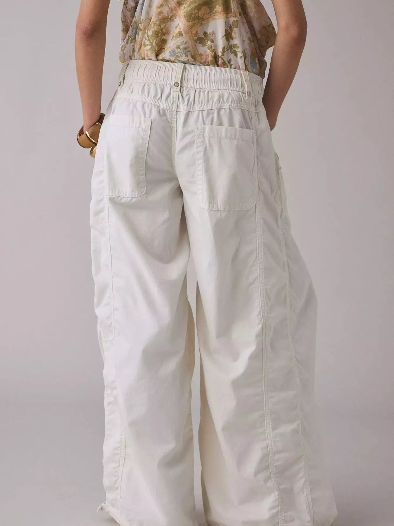 Trendsi High-Waisted Cargo Wide-Leg Pants -