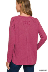 Trendsi Zenana Baby Waffle Long Sleeve Top -