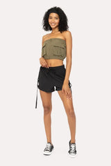 Trendsi MONO B Flexstrap Ripstop Drawstring Shorts -