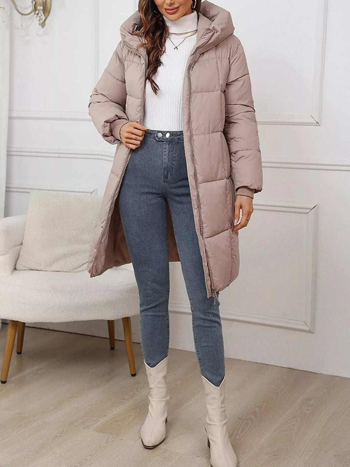 Long-sleeve coat