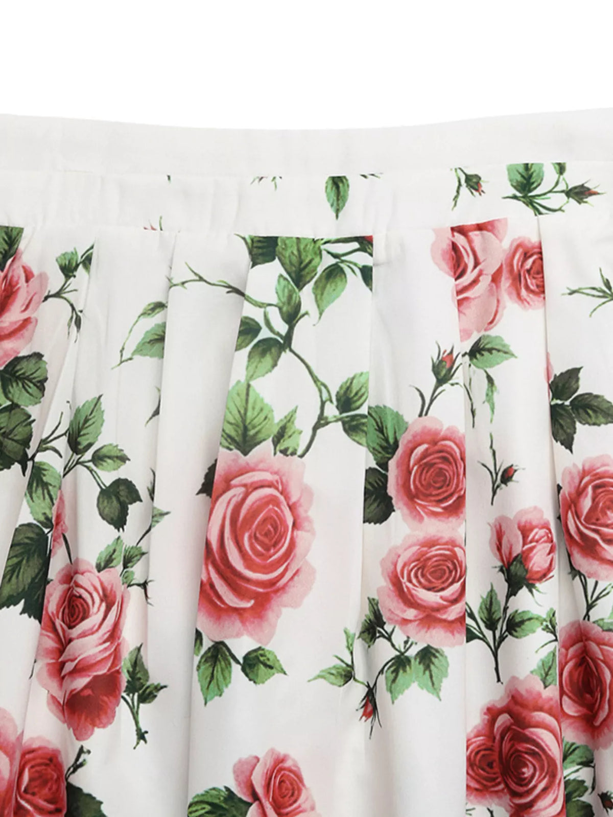 Trendsi Rose Print Flowy Maxi Skirt -