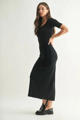 Trendsi MONO B Laguna Soft Drape Maxi Dress - Dresses