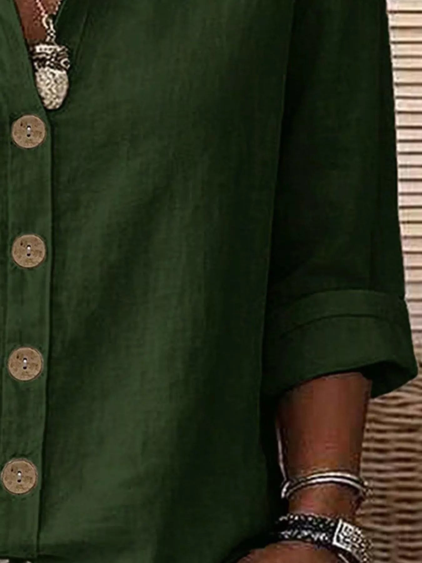 Trendsi Button Up Long Sleeve Shirt -