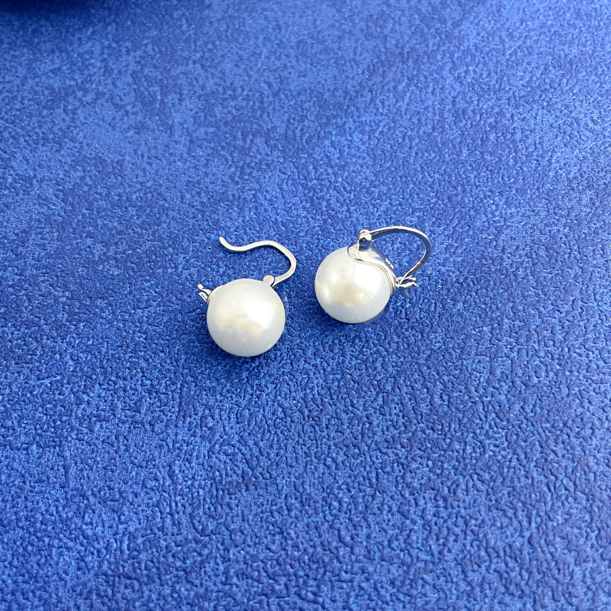 Trendsi 18K Gold-Plated Pearl Earrings -