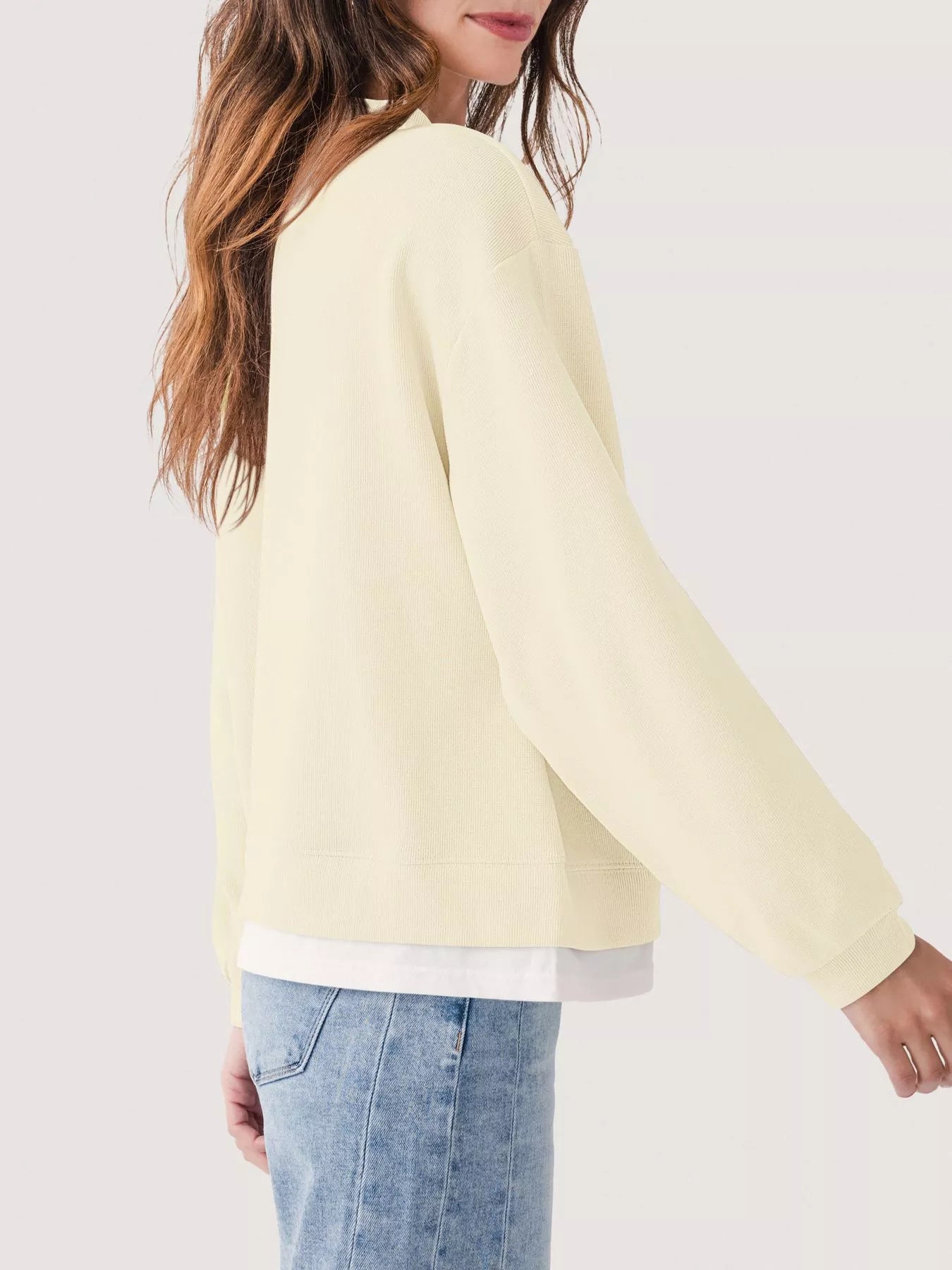 Trendsi Oversized Crew Neck Sweatshirt -