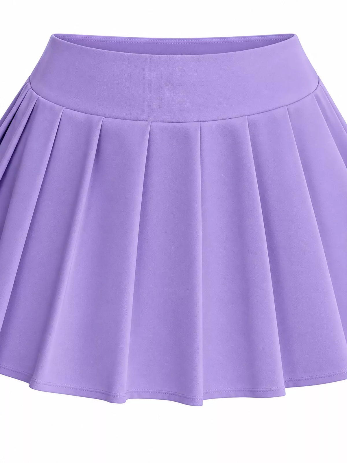 Pleated micro skirt, lilac pleat detail