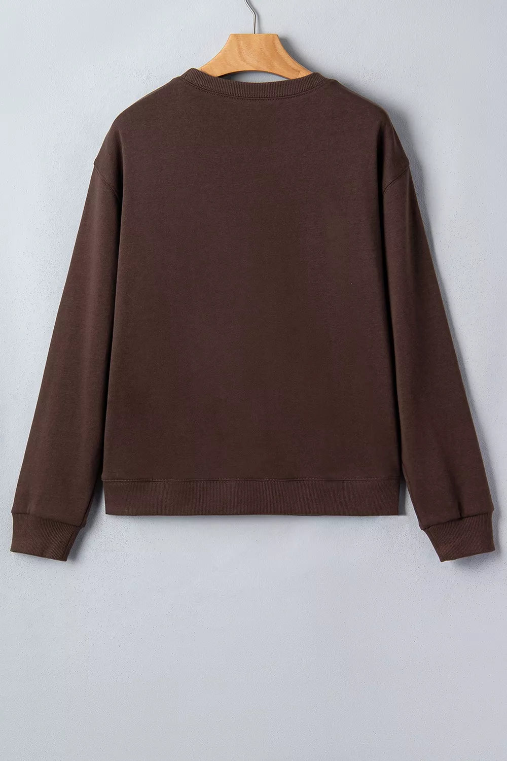 Trendsi Plaid 'PRAY' Crew Neck Sweatshirt -