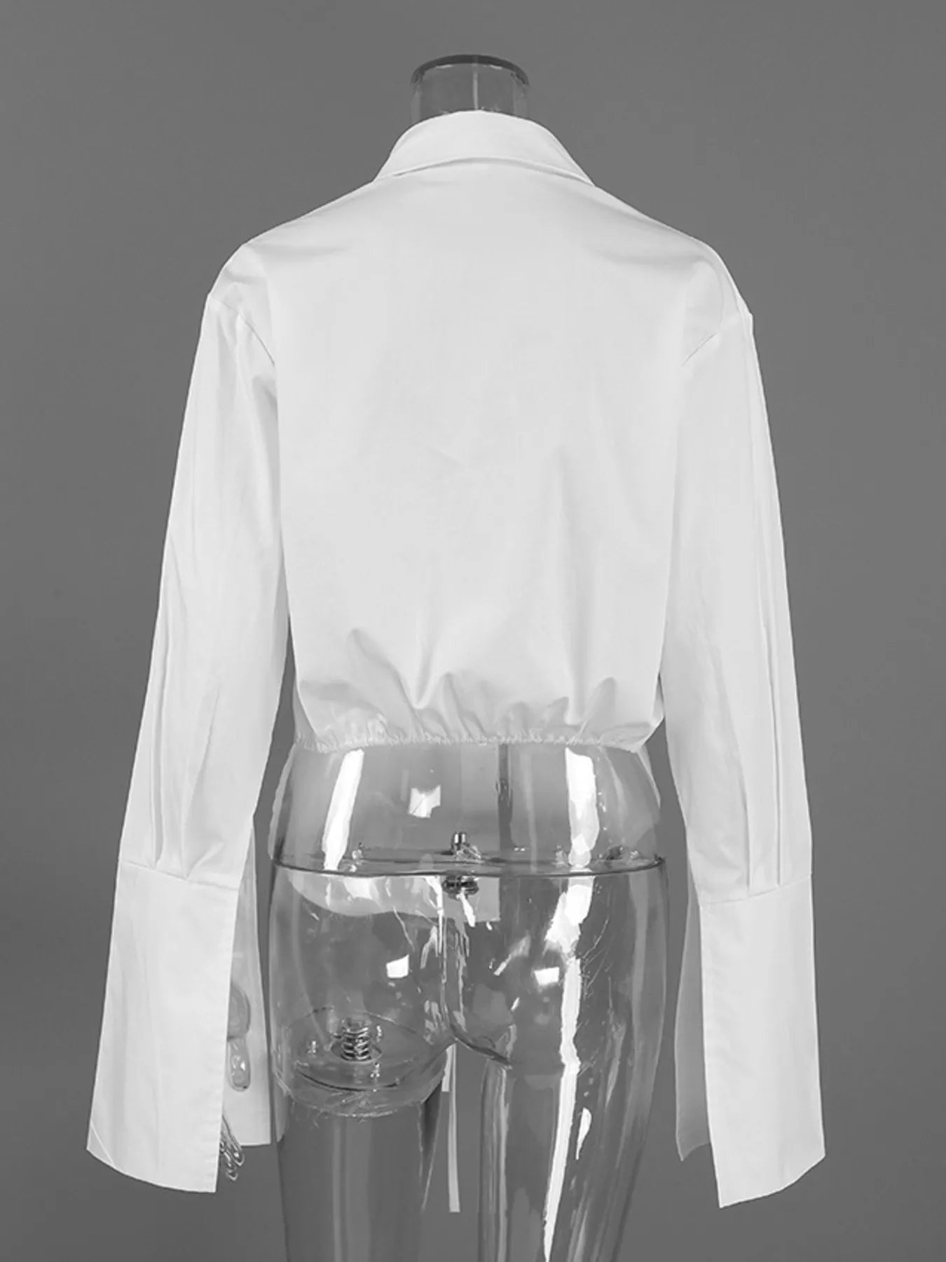Trendsi Tie-Waist Detail Wrap-Front Shirt -