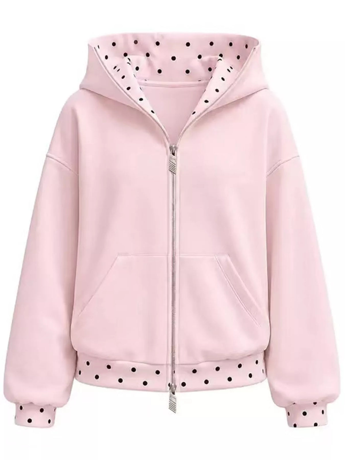 Hoodie and Wide-Leg Pants Set — top component