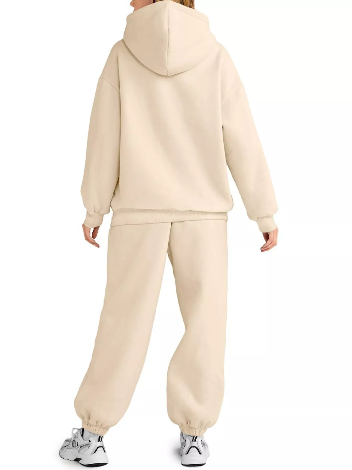 Kangaroo Pocket Hoodie and Joggers Set — back view