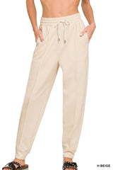 Trendsi Zenana Drawstring Scuba Sweatpants with Pockets -