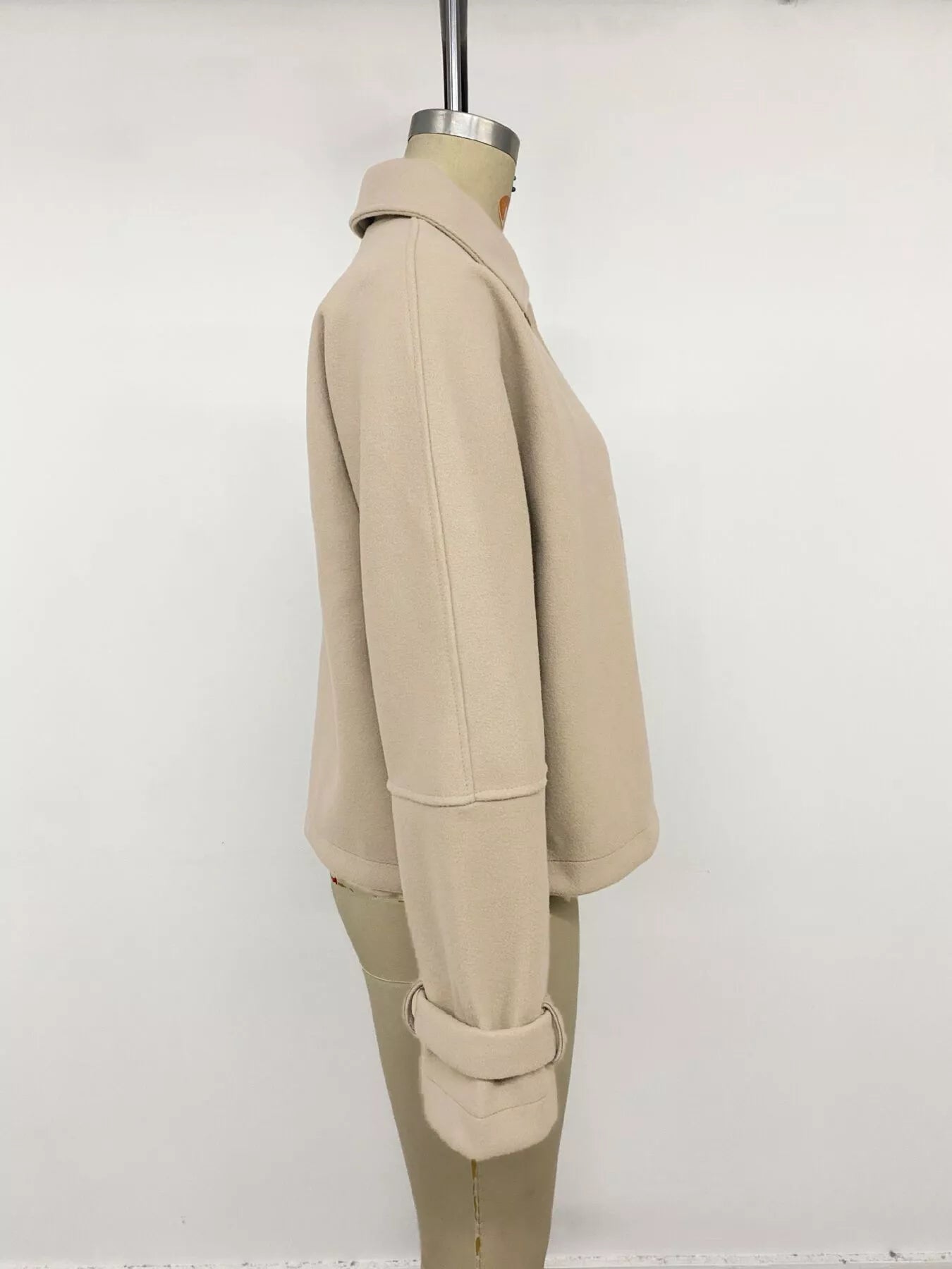 Trendsi Collared Neck Button Up Jacket -