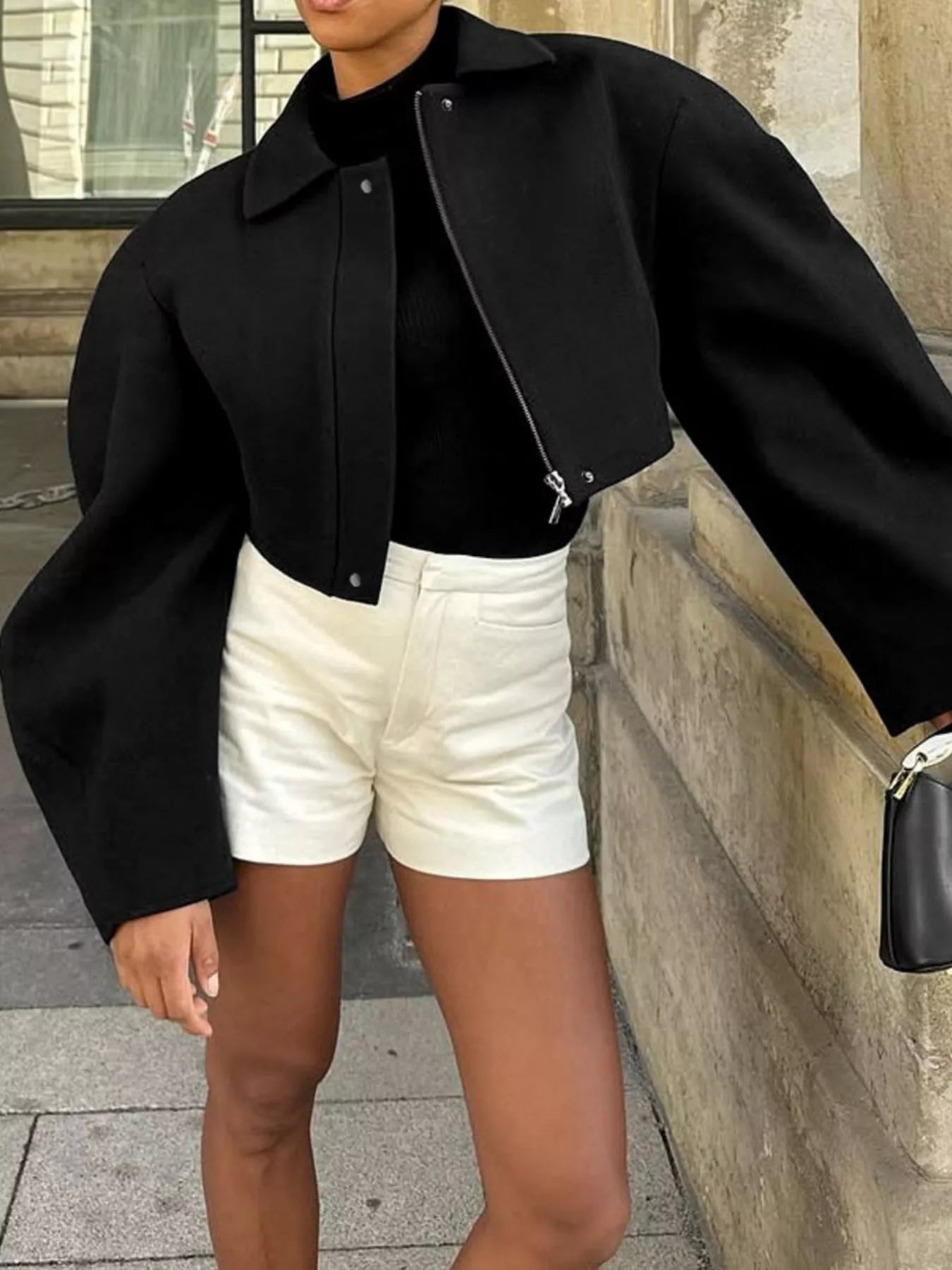 Trendsi Zip Up Cropped Jacket -