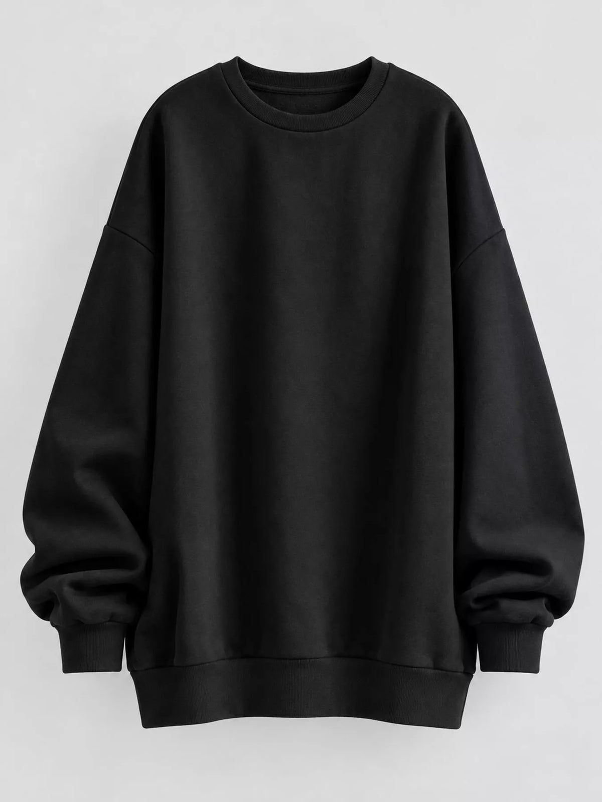 Black relaxed sweatshirt