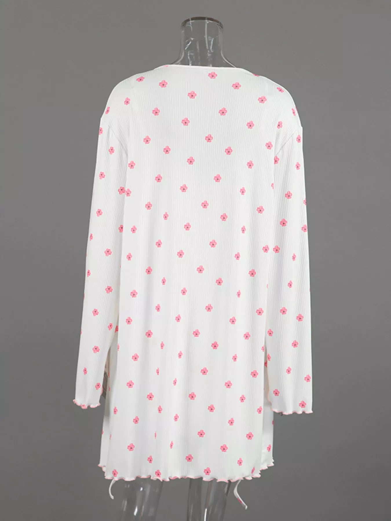 Trendsi Floral Print Cami Dress and Cardigan Lounge Set -