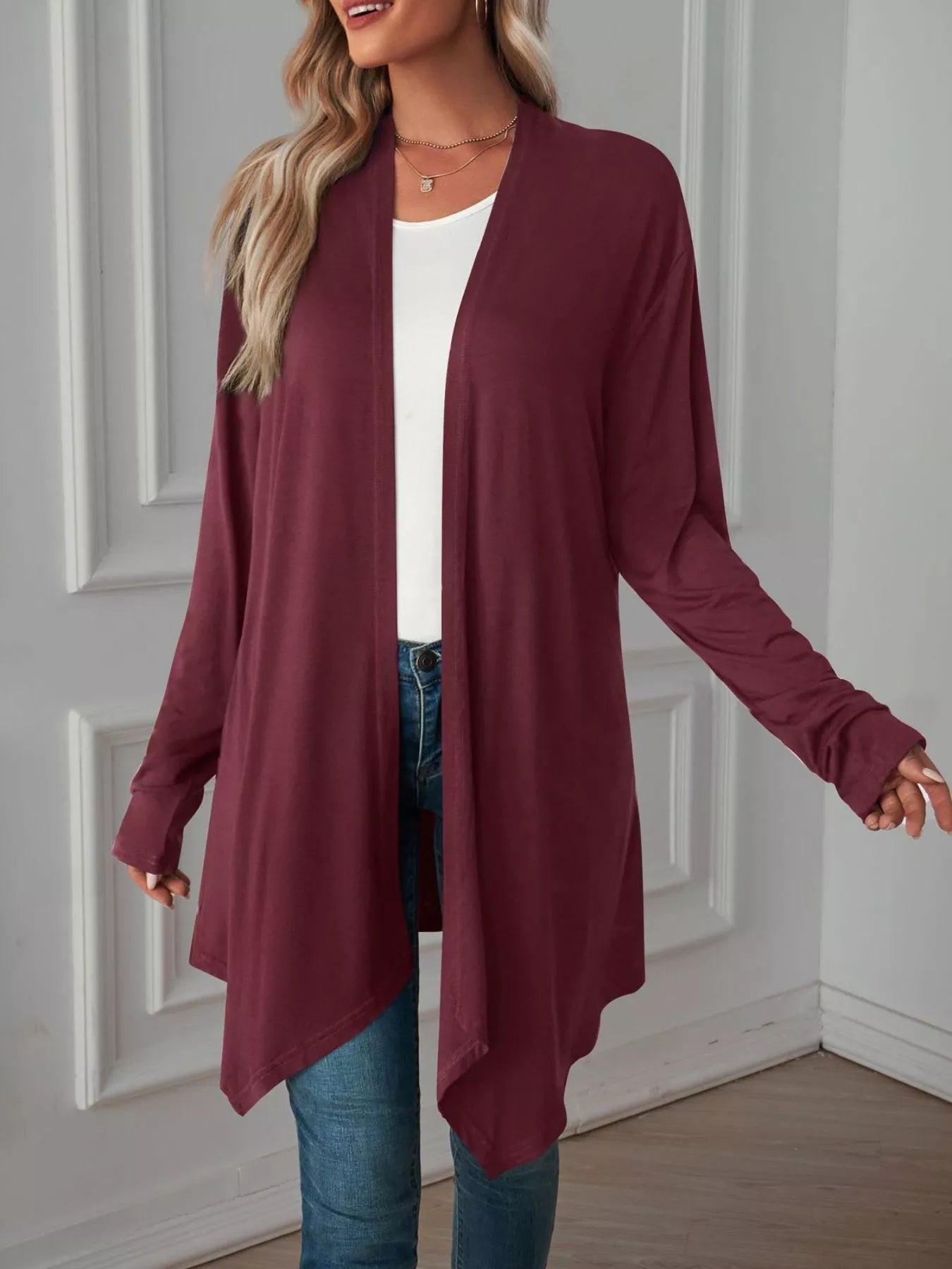 Trendsi Lightweight Open Front Cardigan -